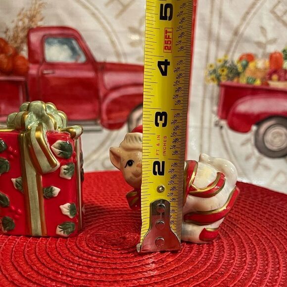 Fitz and Floyd Kitty Kringle salt and pepper NWT - Picture 9 of 12